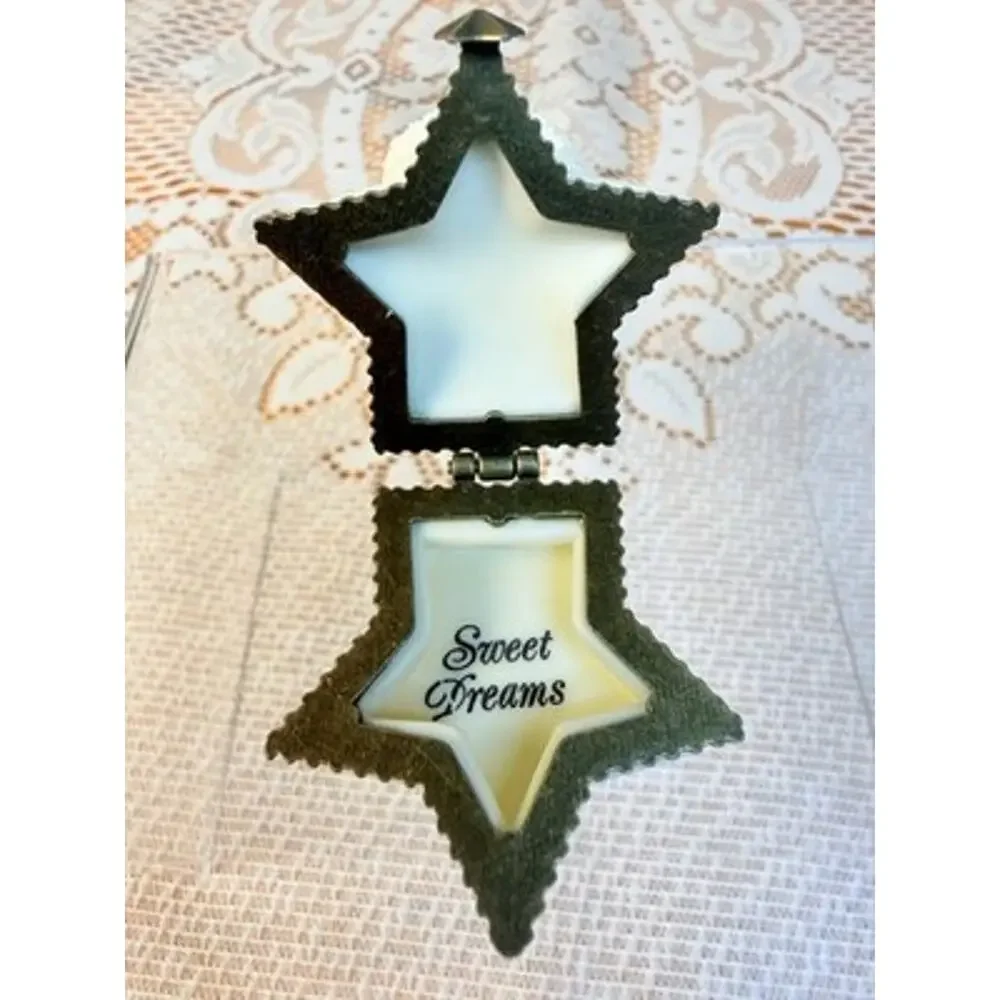 Department 56 Sweet Dreams Star Angel Jewelry Box, White, Lidded Ceramic/Metal